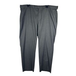 Savane Dress Pants Mens Size 42x32 Gray Polyester Blend‎